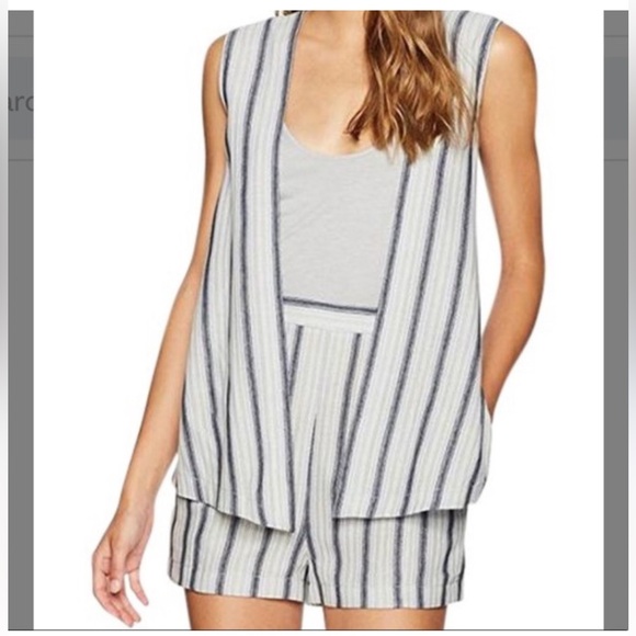 Bcbgmaxazaria Lexxi Striped Romper - Picture 1 of 9